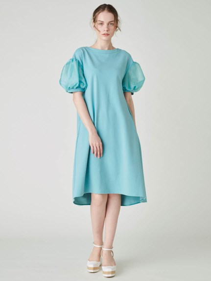 ふんわり袖シフォンのジャージー素材ワンピース カットワンピース Dress ドレス Celford セルフォード の通販サイト 公式