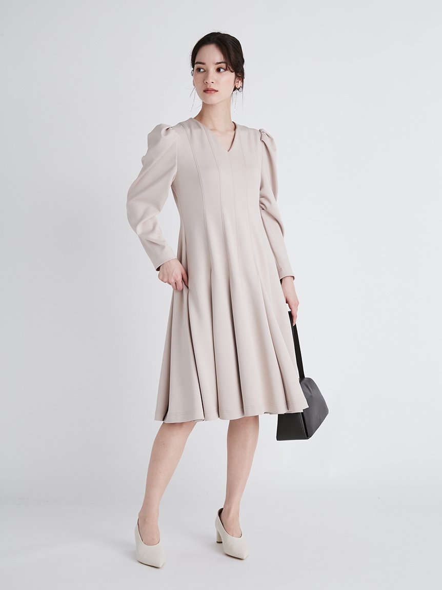 ロングスリーブポンチワンピース(カットワンピース)|DRESS(ドレス ロングスリーブポンチワンピース(カットワンピース)|DRESS(ドレス
