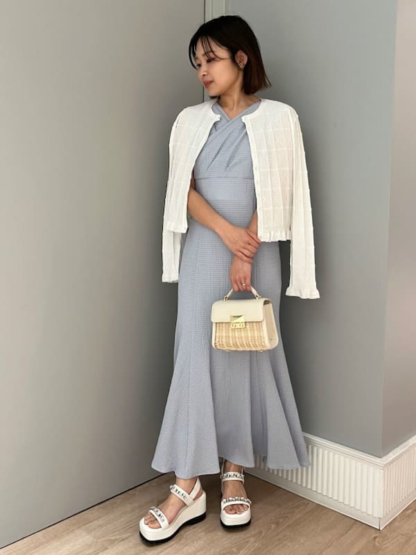 ストレッチカシュクールワンピース(デイリーワンピース)｜DRESS