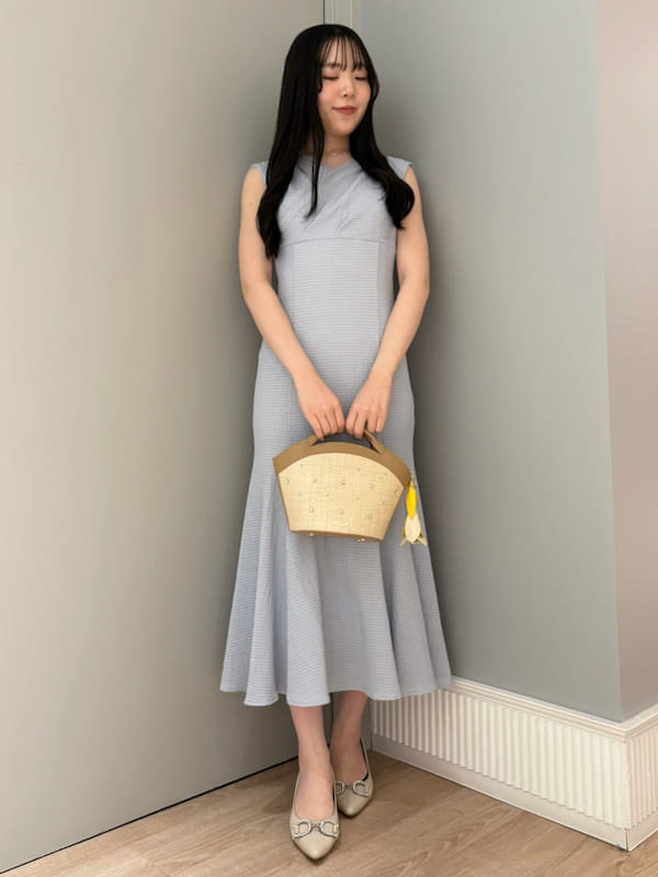 ストレッチカシュクールワンピース(デイリーワンピース)｜DRESS