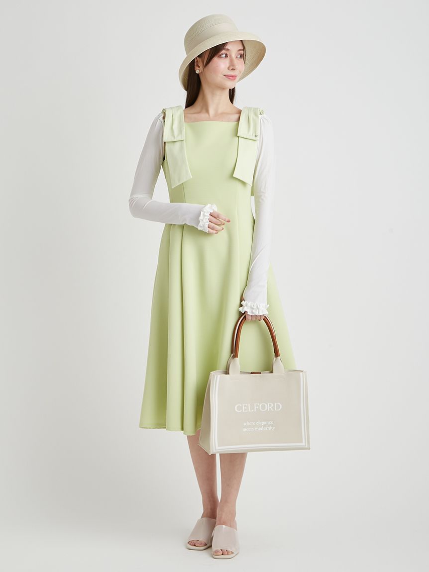セルフォード ショルダーリボン2wayワンピース CELFORD（セルフォード） SALE50%OFF CELFORD×MIKA ショルダーリボン