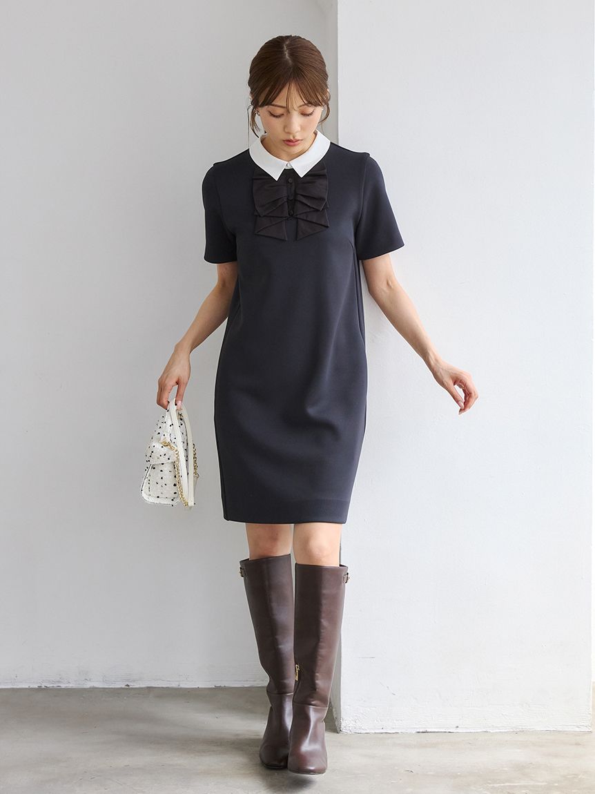 リボンモチーフミニワンピース(ミニワンピース)｜DRESS｜CELFORD（セル