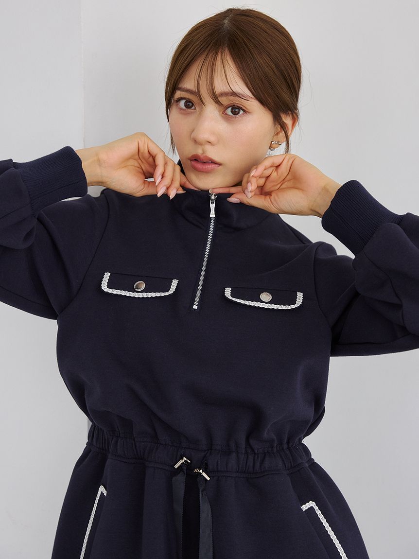 ハーフジップポンチミニワンピース(ミニワンピース)｜DRESS｜CELFORD