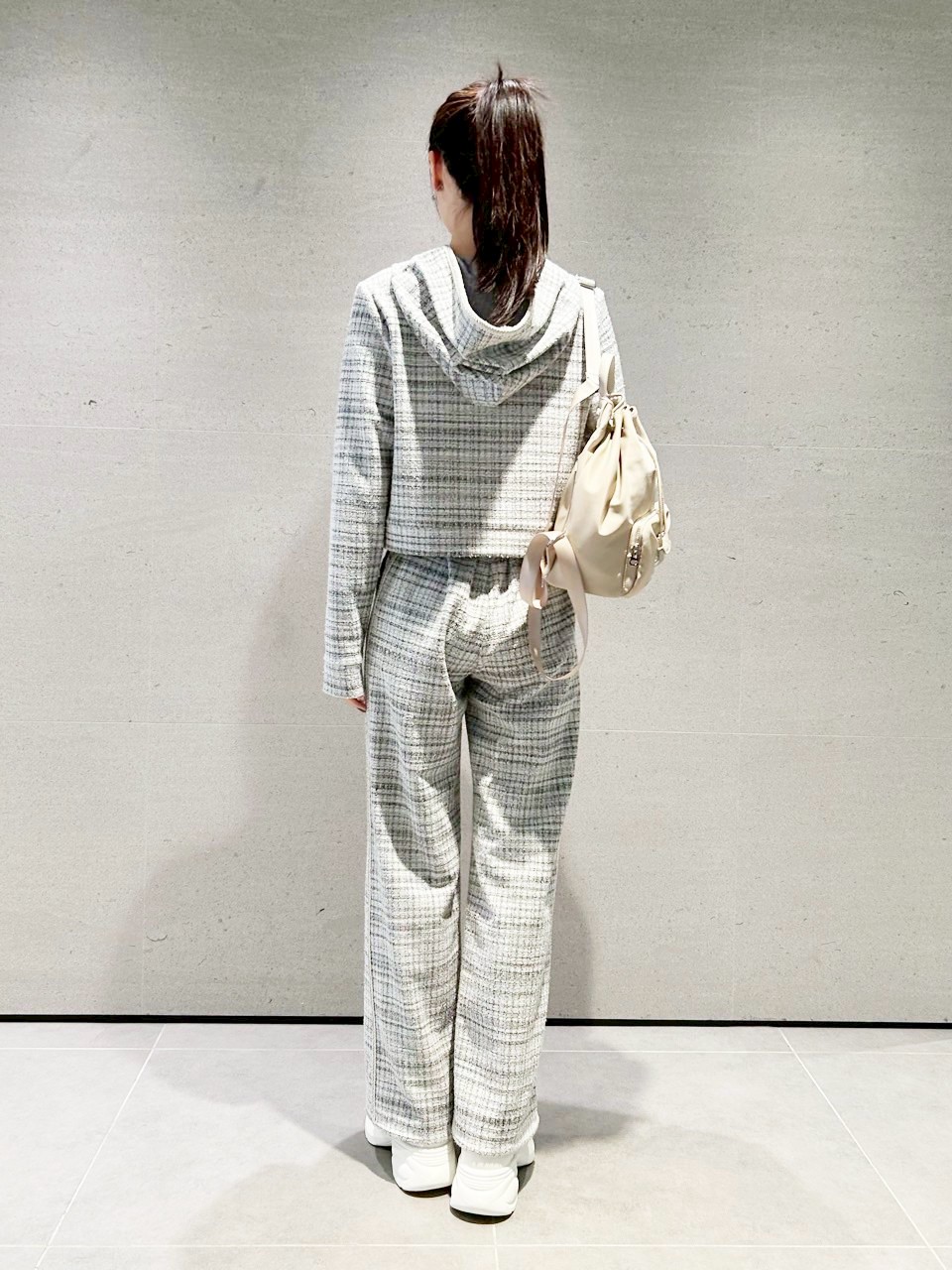 UVカット】カットツイードロングパンツ(ロングパンツ)｜PANTS（パンツ