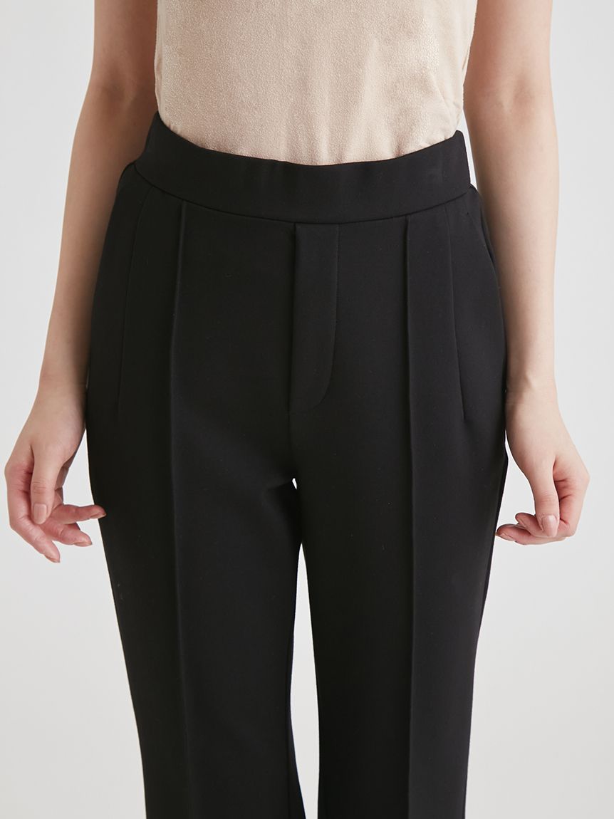 セットアップ対応】裏起毛ストレッチフレアパンツ(ロングパンツ