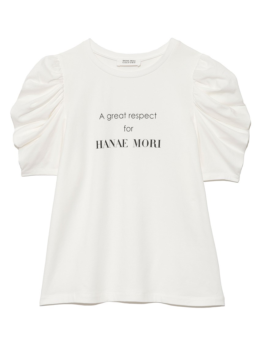 【HANAE　MORI×CELFORDコラボ】　ワードTシャツ | CWCT221022