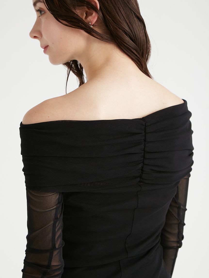 シアーオフショルプルオーバー(カットソー)｜TOPS（トップス