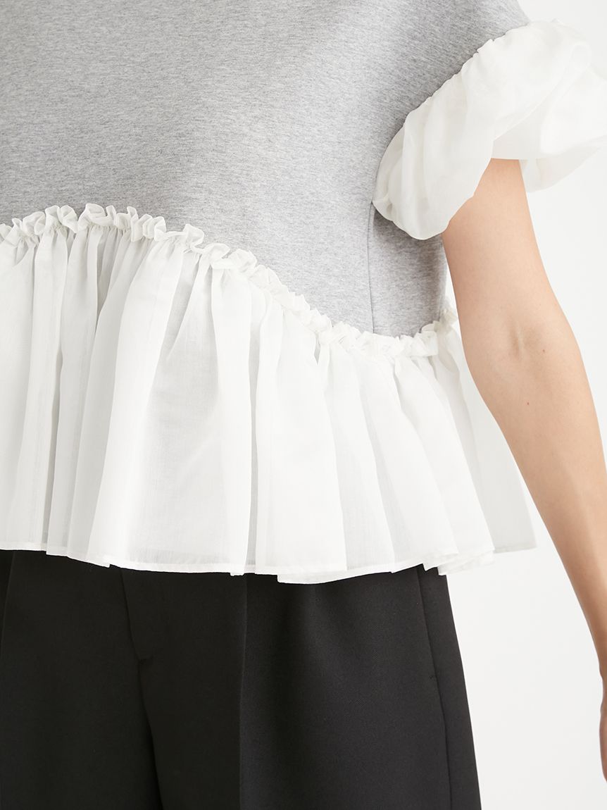 袖バルーンデザインカットソー(カットソー)｜TOPS（トップス