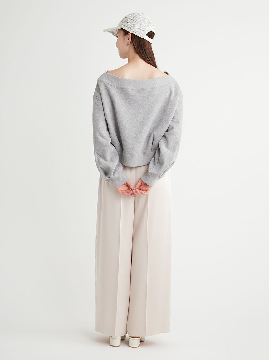 カリグラフィーロゴスウェットプルオーバー(カットソー)｜TOPS