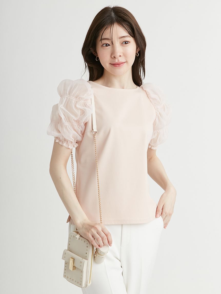 シュリンクスリーブカットソー(カットソー)｜TOPS（トップス