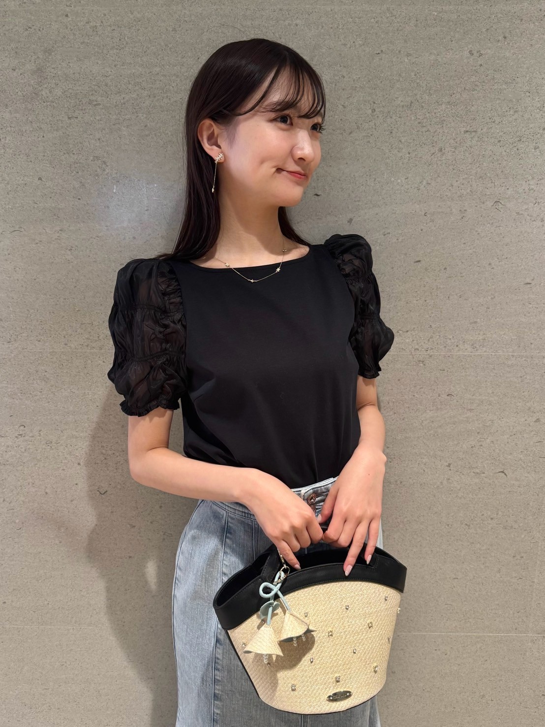 シュリンクスリーブカットソー(カットソー)｜TOPS（トップス