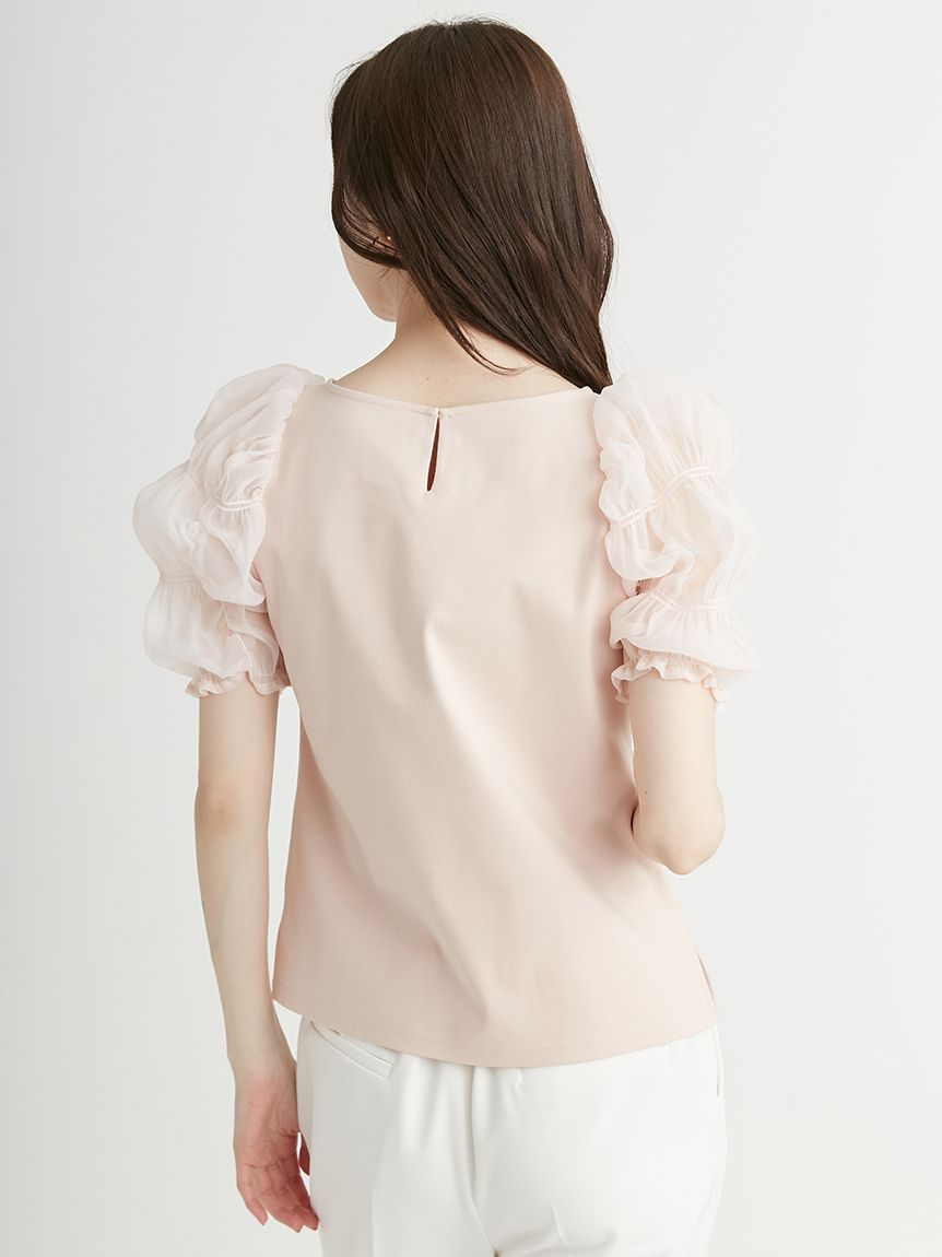 シュリンクスリーブカットソー(カットソー)｜TOPS（トップス