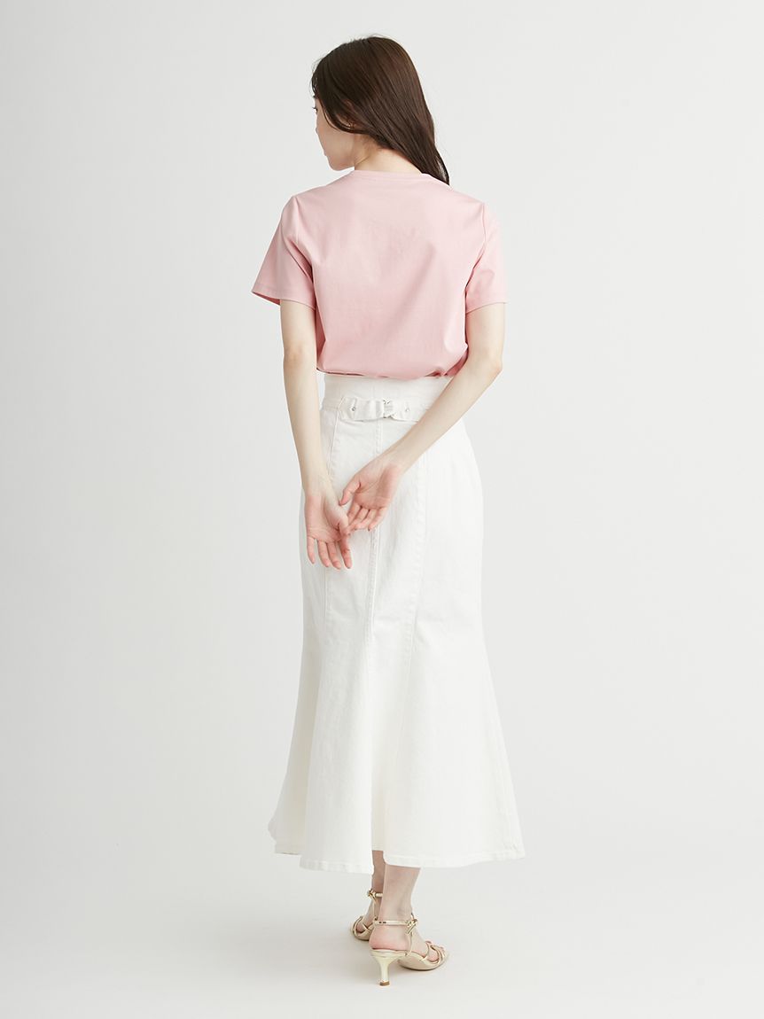 レースロゴプリントTシャツ(カットソー)｜TOPS（トップス