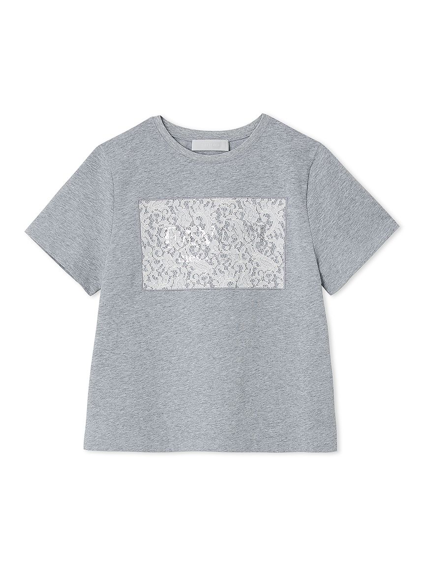 レースロゴプリントTシャツ(カットソー)｜TOPS（トップス