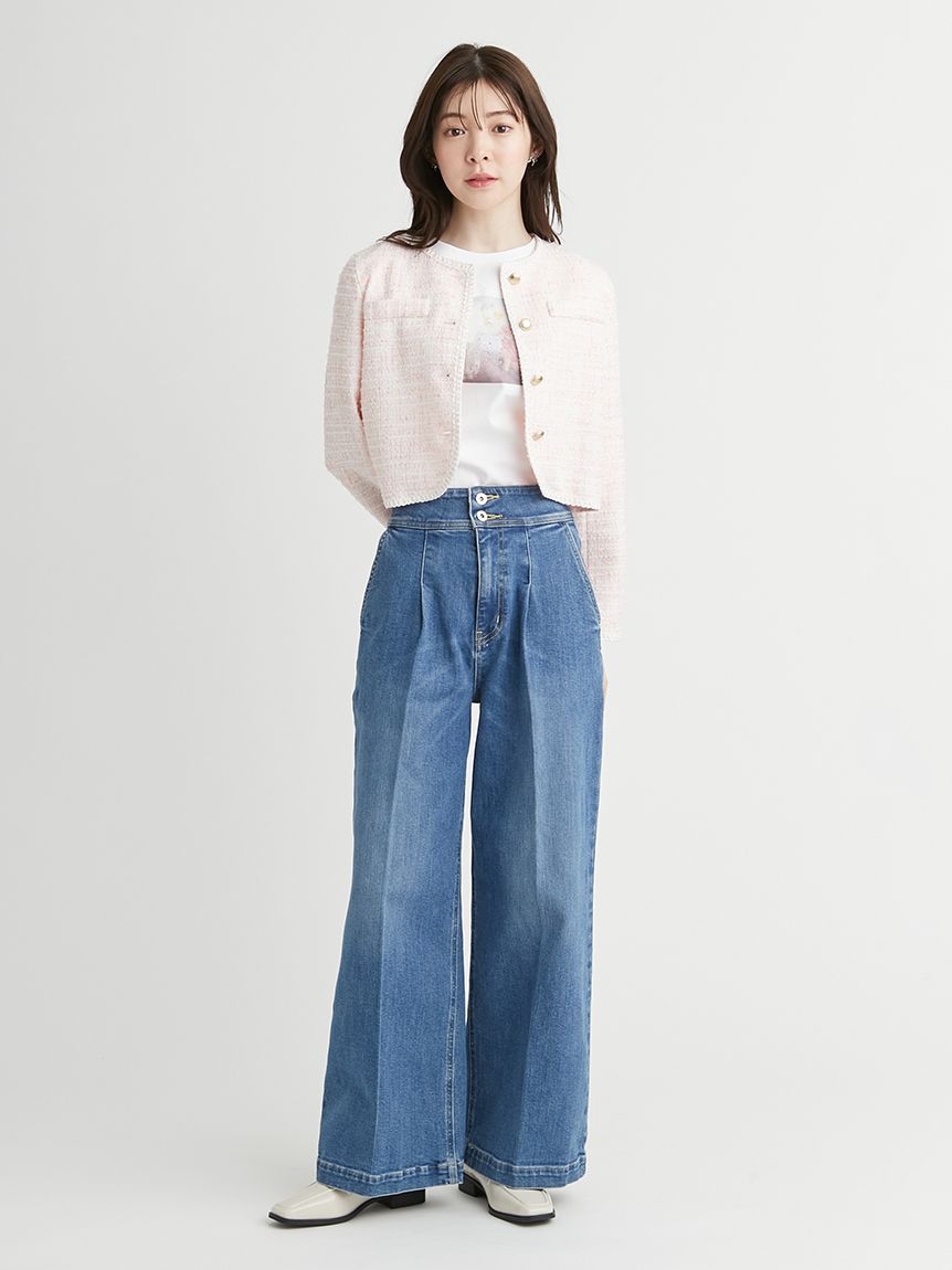 ウォータードロップスフラワーTシャツ(カットソー)|TOPS ウォータードロップスフラワーTシャツ(カットソー)|TOPS