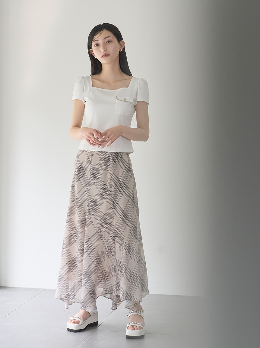 注目ショップ・ブランドのギフト トリムポケットTシャツ(カットソー)｜TOPS（トップス）｜CELFORD トップス