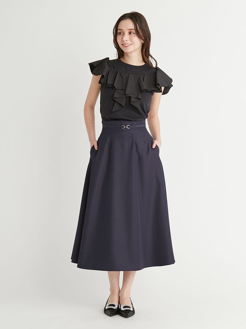 2Wayラッフルフリルトップス(カットソー)｜TOPS（トップス