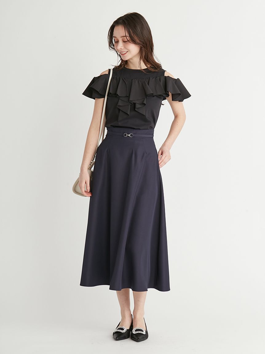 2Wayラッフルフリルトップス(カットソー)｜TOPS（トップス