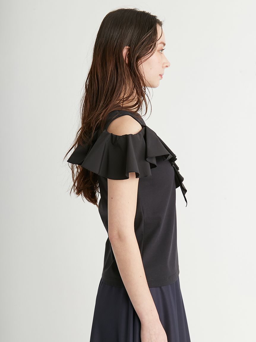2Wayラッフルフリルトップス(カットソー)｜TOPS（トップス