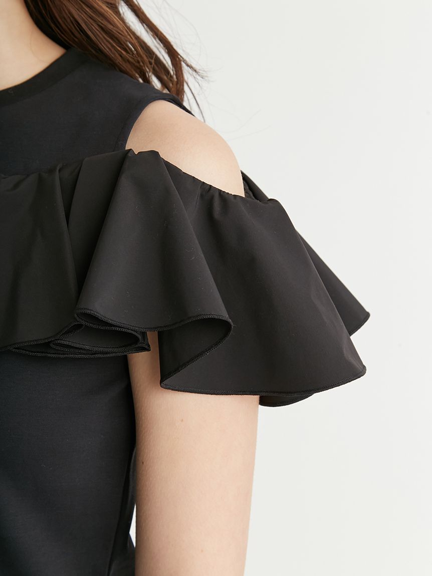 2Wayラッフルフリルトップス(カットソー)｜TOPS（トップス