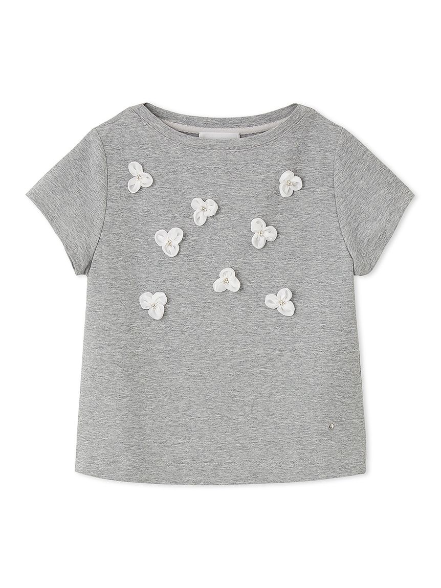 フラワーモチーフTシャツ　CELFORD フラワーモチーフTシャツ(カットソー)｜TOPS（トップス