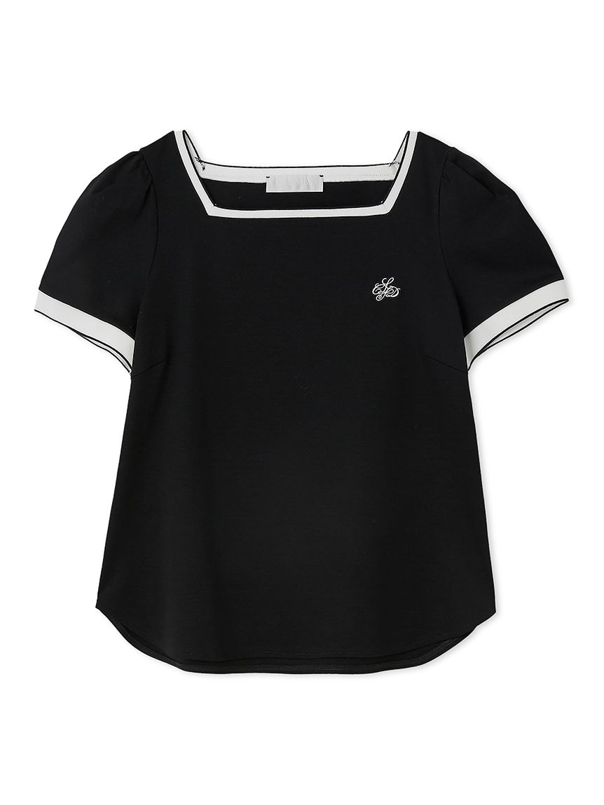 カリグラフィ刺繍Tシャツ(カットソー)｜TOPS（トップス