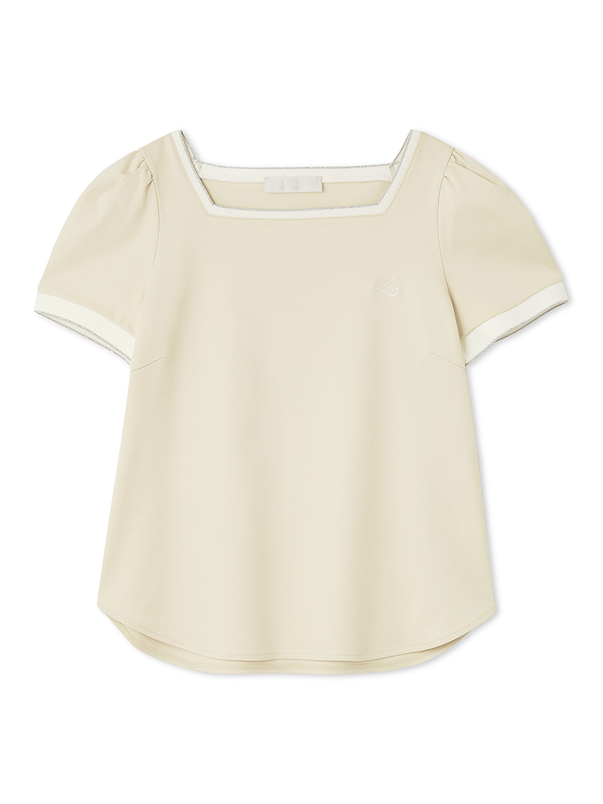 セルフォード カリグラフィ刺繍Tシャツ cwct254026 レディース スクエアネック トップス ワンポイント フェミニン 2025夏  CELFORD 楽天市場】セルフォード CELFORD カリグラフィ刺繍Tシャツ