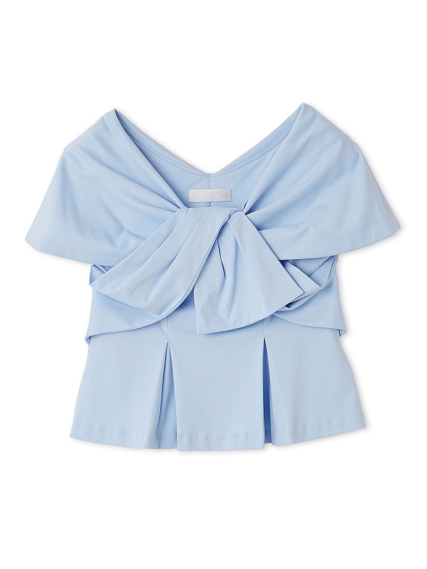 【新品】リボンモチーフカットソー リボンモチーフカットソー(カットソー)｜TOPS（トップス