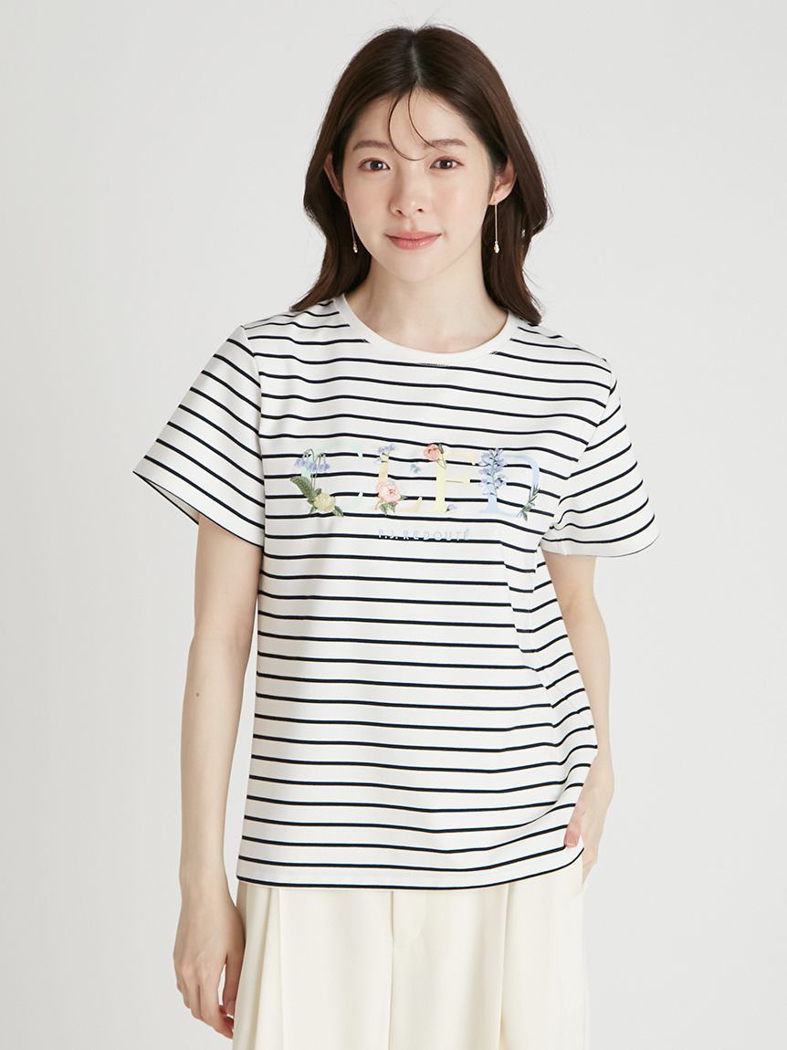 CELFORD×P.J. REDOUTEコラボ】 エンブロイダリーTシャツ