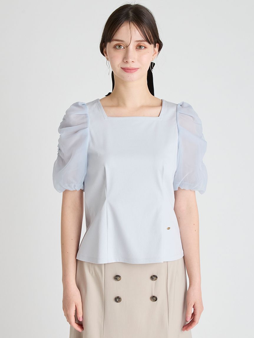 【CELFORD】シアースリーブカットソー シアースリーブカットソー(カットソー)｜TOPS（トップス
