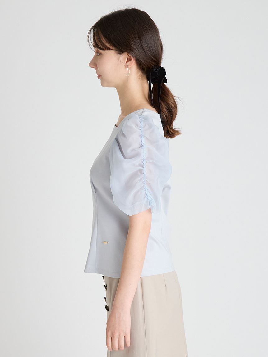 シアースリーブカットソー(カットソー)｜TOPS（トップス