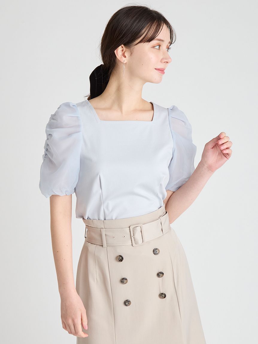 シアースリーブカットソー(カットソー)｜TOPS（トップス