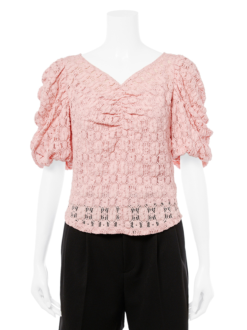 ラッセルレースカットトップス(カットソー)｜TOPS（トップス