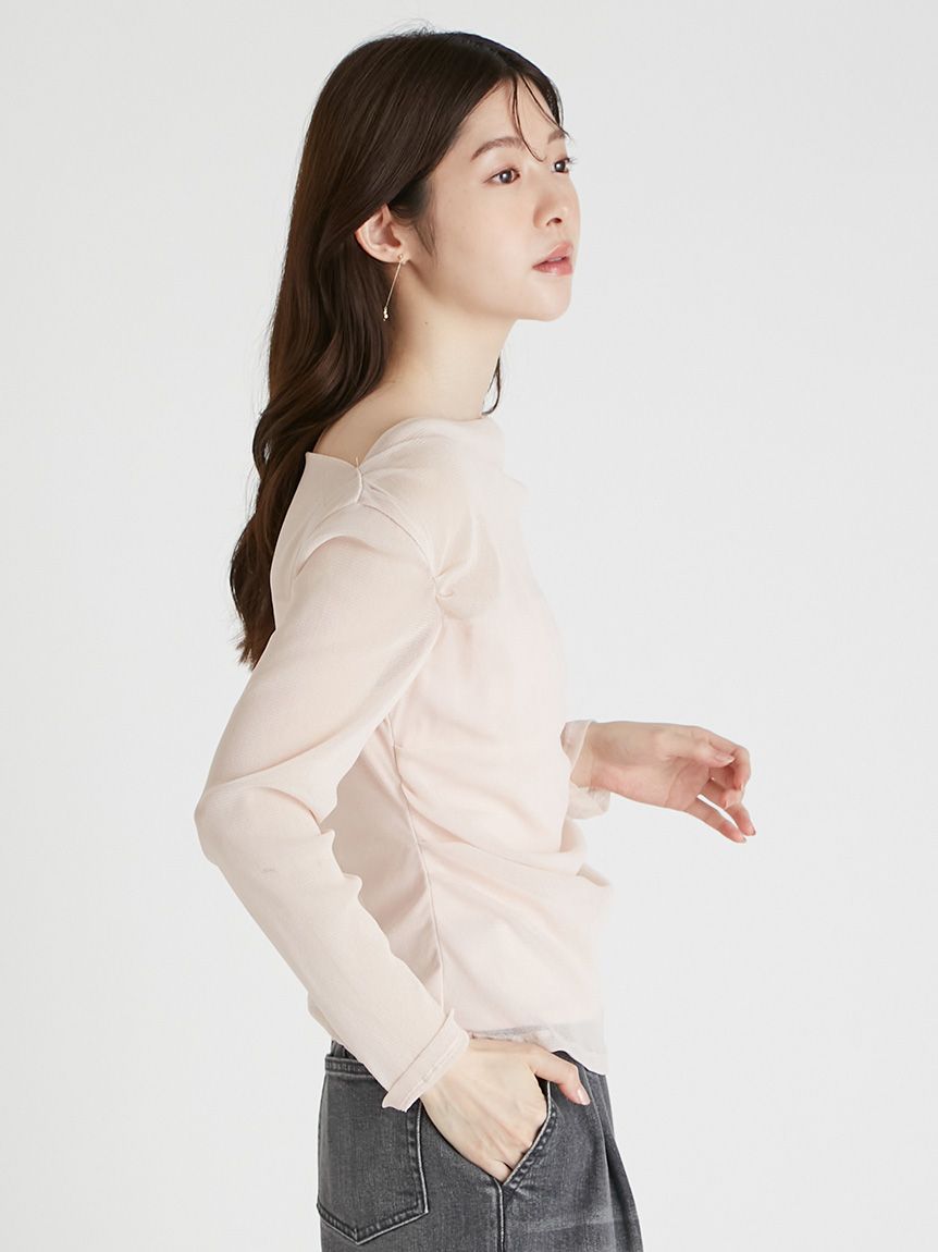 celford チュールドレープカットトップス チュールドレープカットトップス（カットソー/Tシャツ