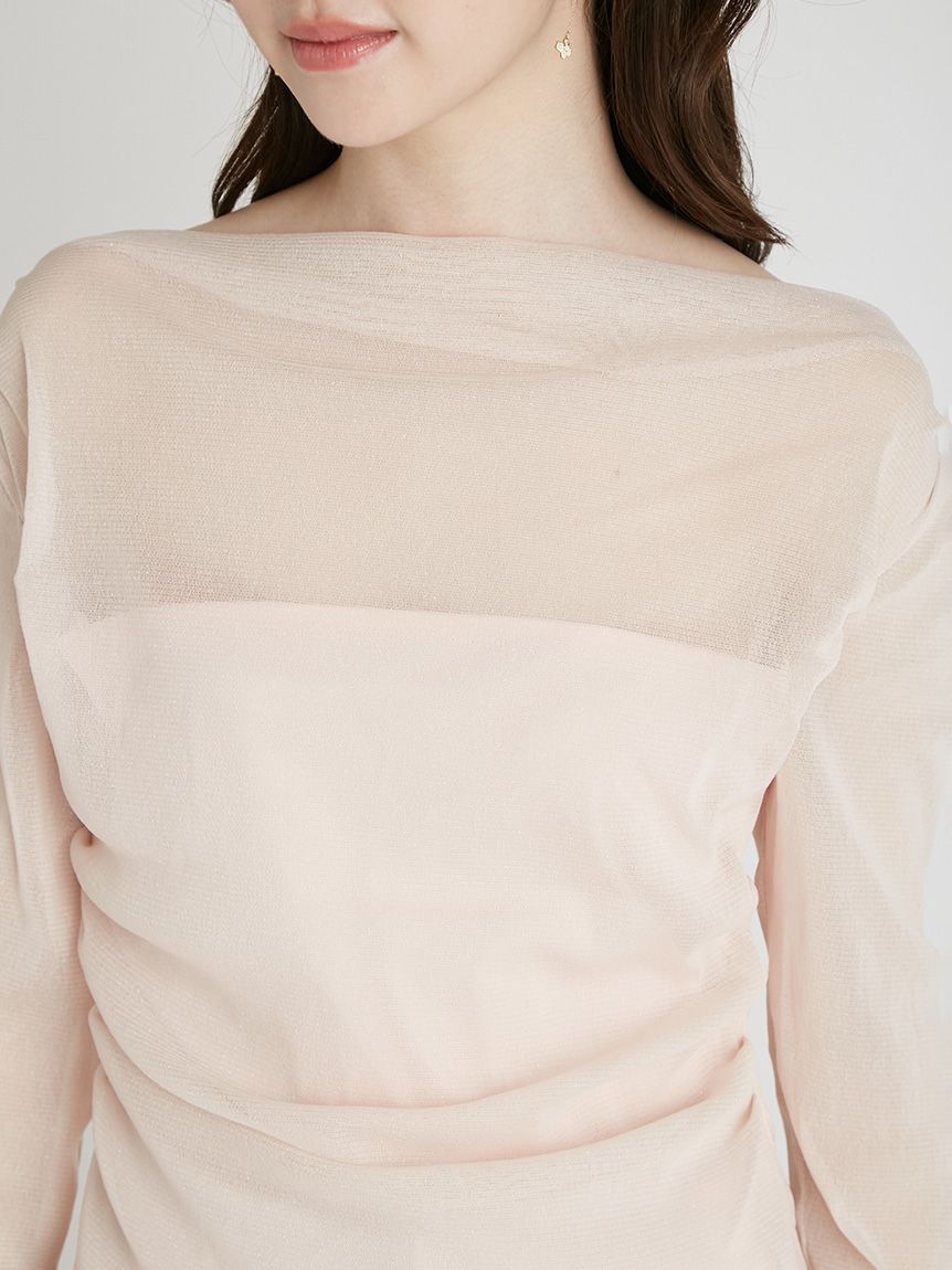 チュールドレープカットトップス(カットソー)｜TOPS（トップス