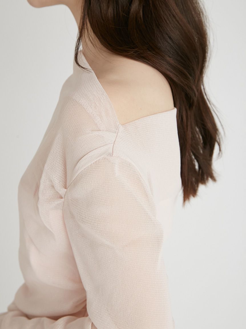 チュールドレープカットトップス(カットソー)｜TOPS（トップス