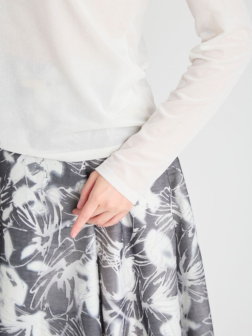 ベロアセミシアートップス(カットソー)｜TOPS（トップス