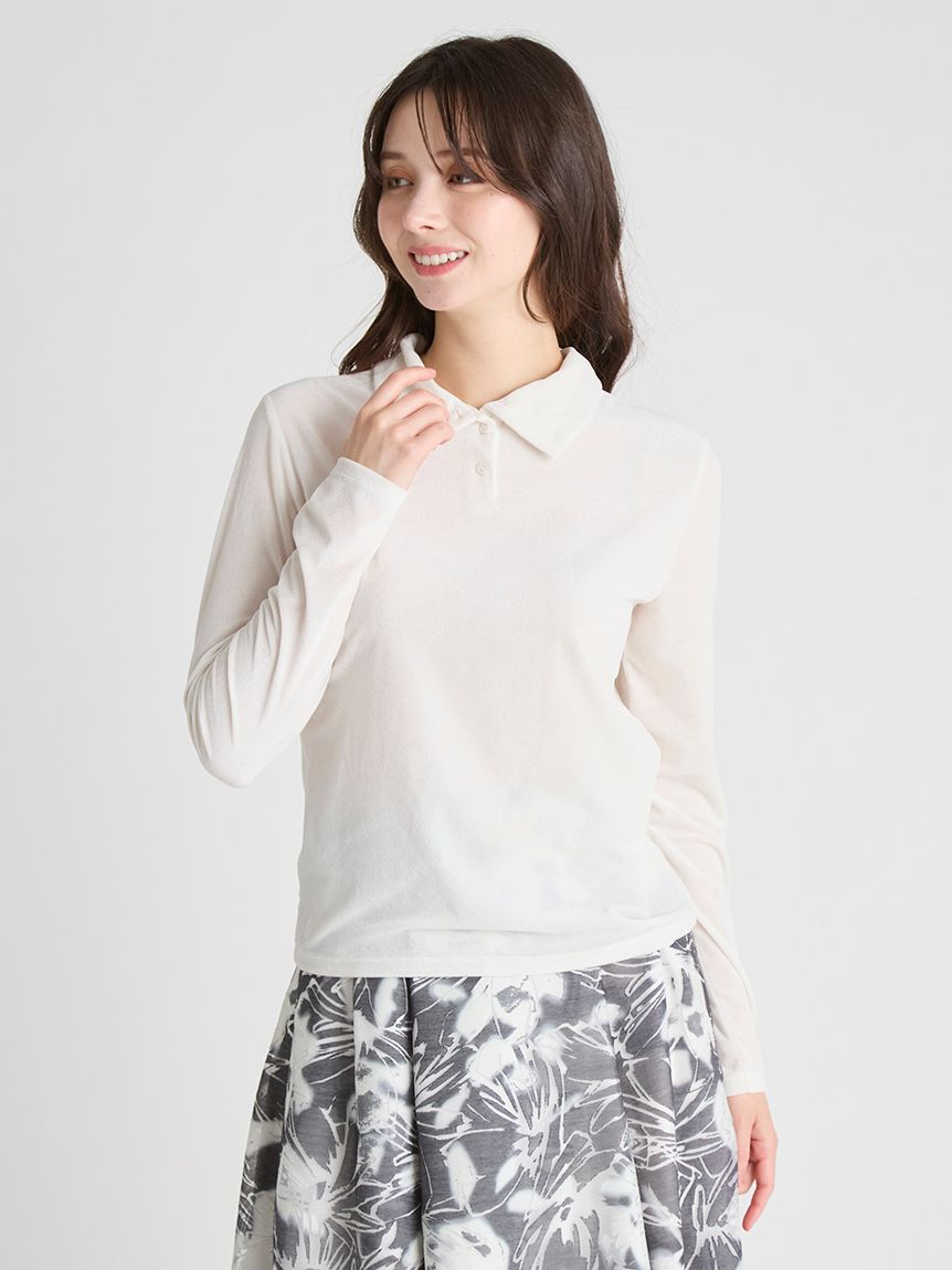 ベロアセミシアートップス(カットソー)｜TOPS（トップス