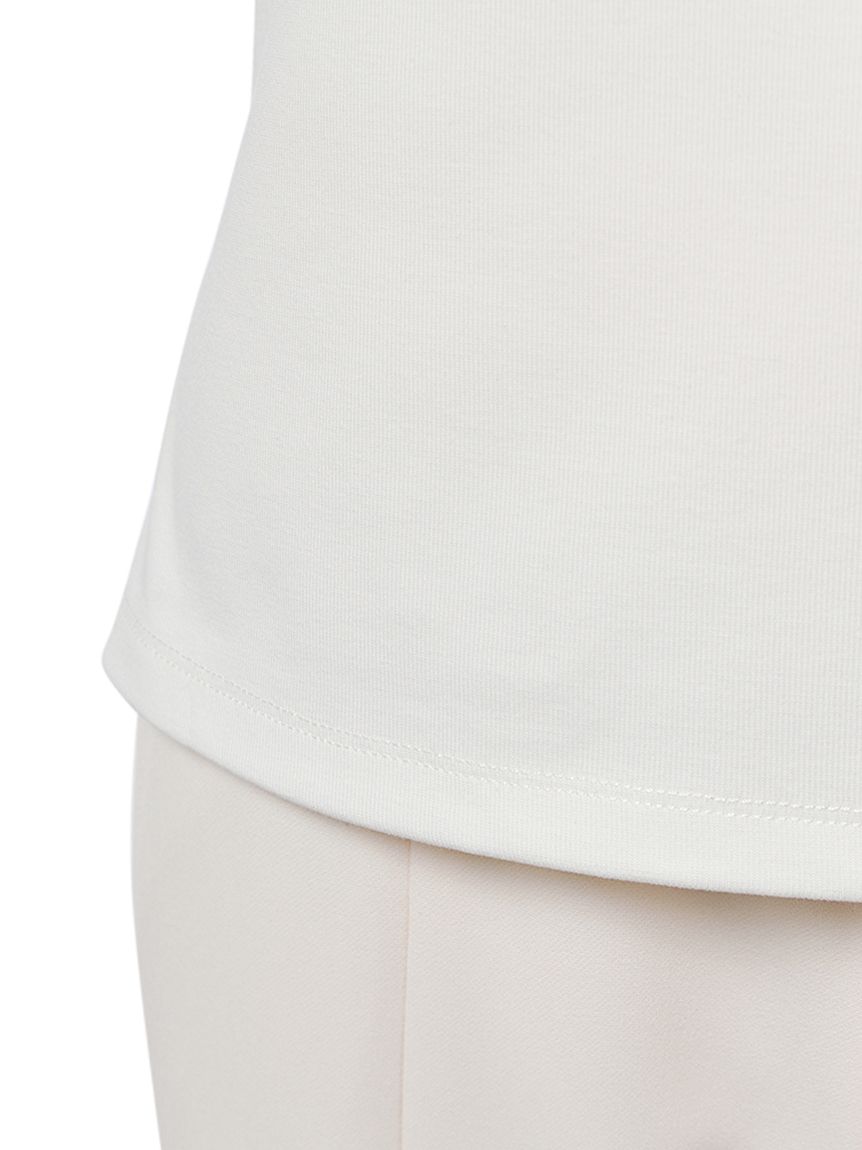 ショルダーリボンハーフスリーブカットトップス(カットソー)｜TOPS