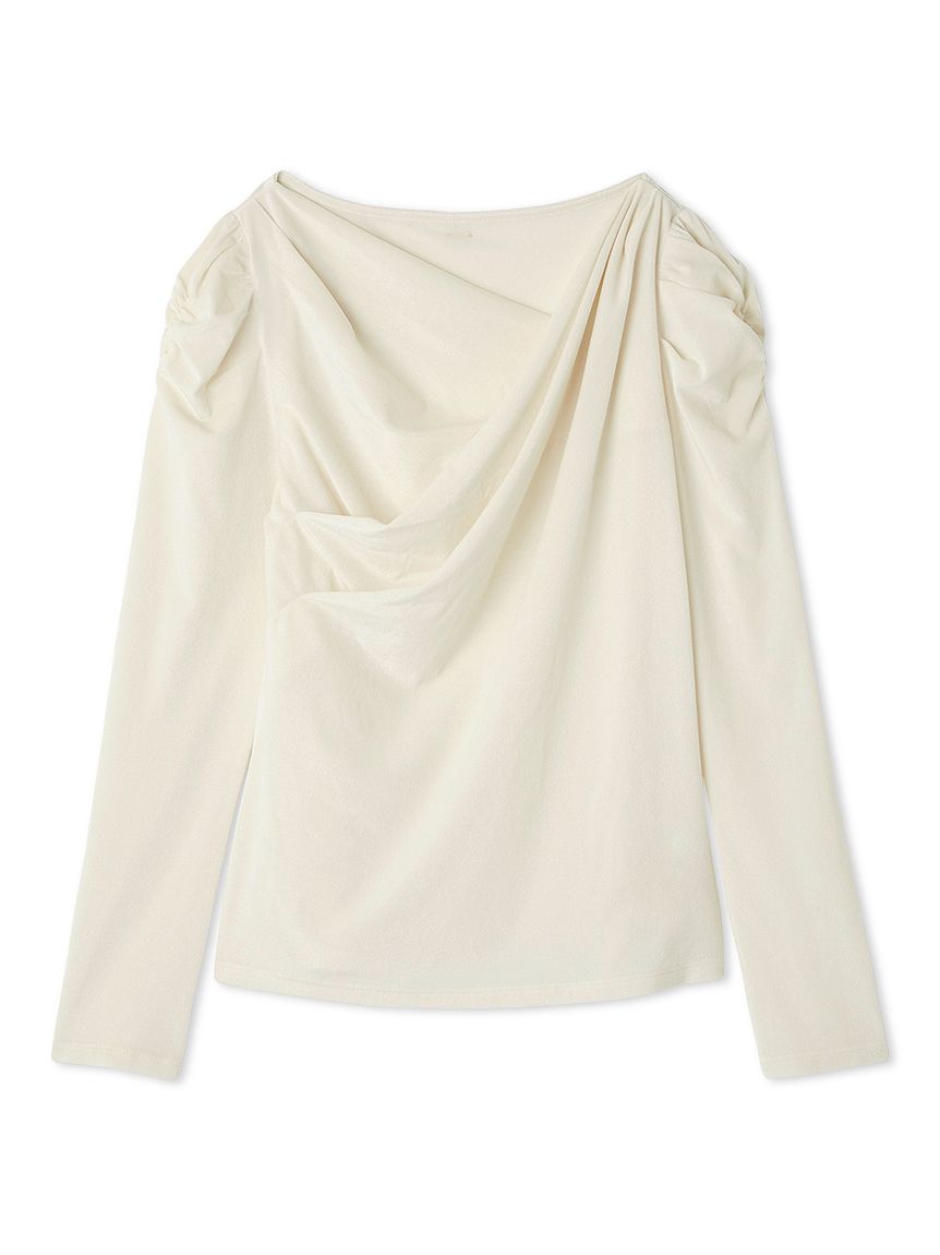 カシュクール風シア―ベロアトップス(カットソー)｜TOPS（トップス