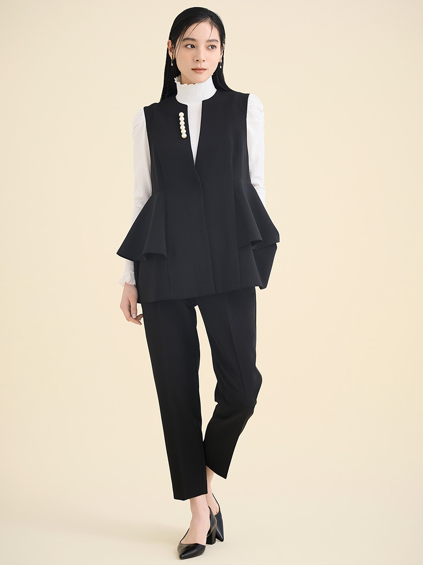 シャーリングカットソートップス(カットソー)｜TOPS（トップス