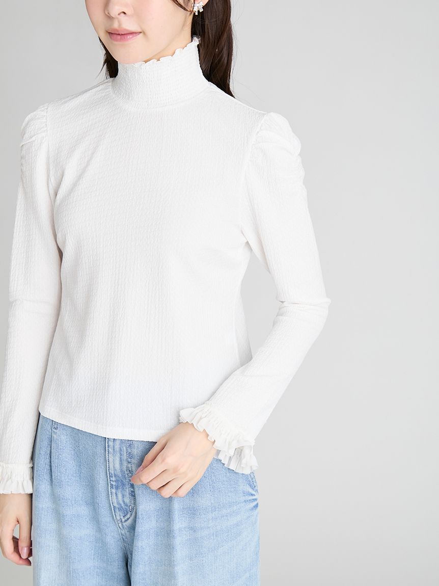未使用★CELFORD セルフォード　シャーリングカットソートップス　OWHT シャーリングカットソートップス(カットソー)｜TOPS（トップス