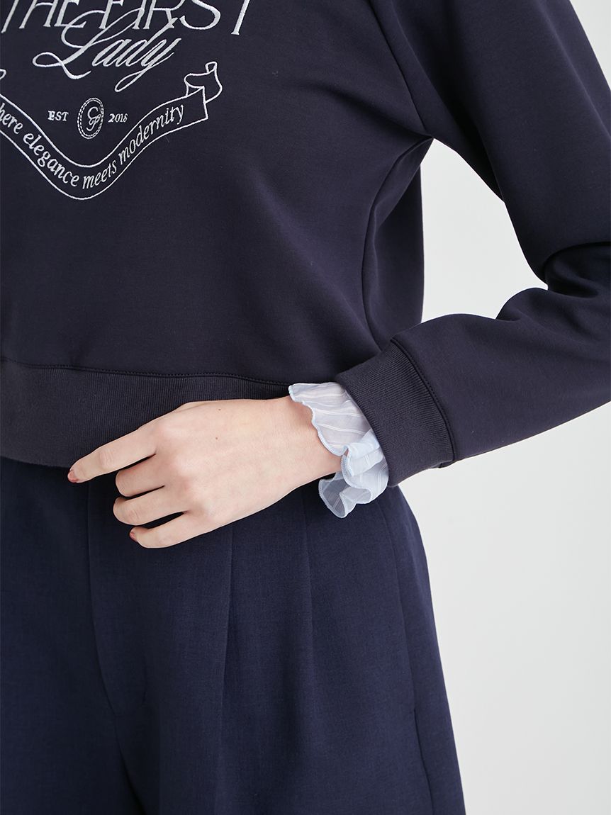 CELFORD デタッチャブルスウェットトップス 洗える】デタッチャブルスウェットトップス(カットソー)｜TOPS