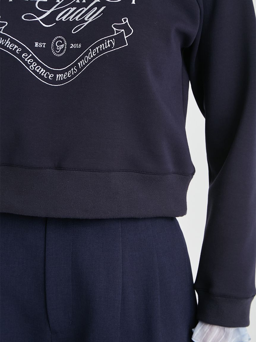 洗える】デタッチャブルスウェットトップス(カットソー)｜TOPS