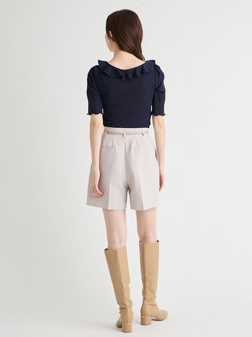 洗える】ラッフルカットトップス(カットソー)｜TOPS（トップス