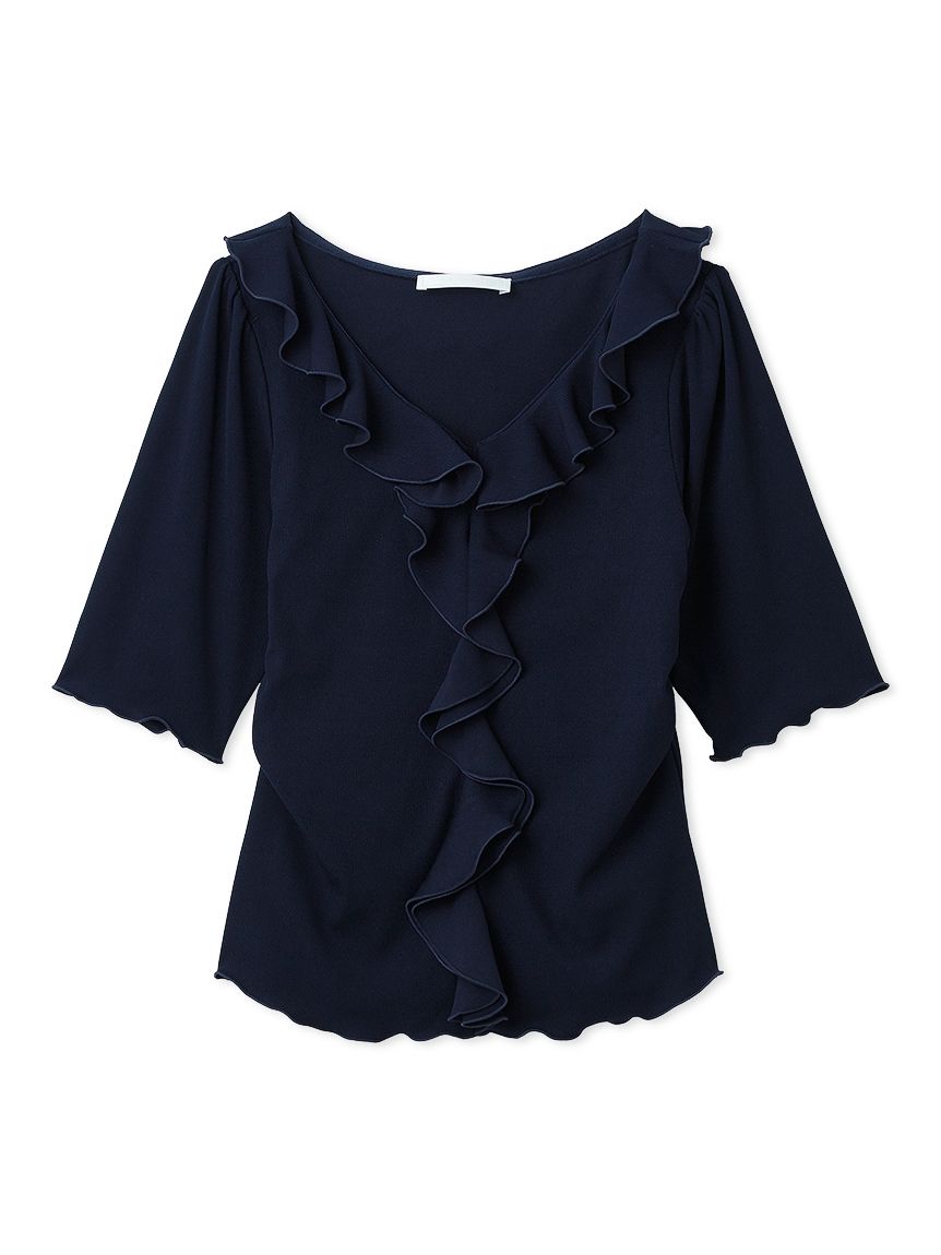 洗える】ラッフルカットトップス(カットソー)｜TOPS（トップス