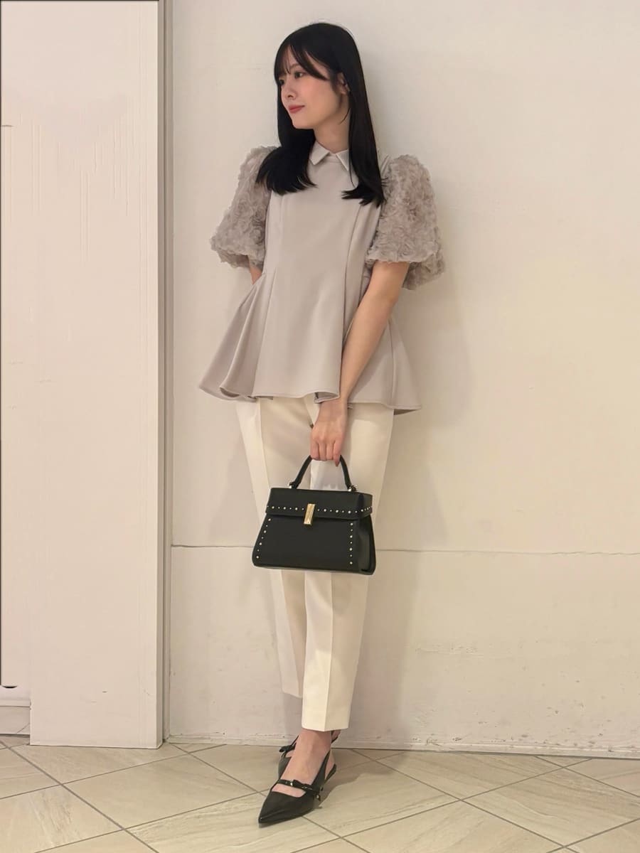 襟付きデザインスリーブブラウス(ブラウス・シャツ)|TOPS(トップス 襟付きデザインスリーブブラウス(ブラウス・シャツ)|TOPS(トップス