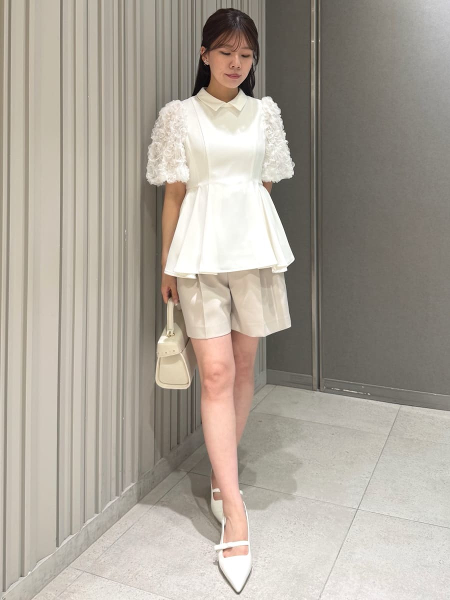襟付きデザインスリーブブラウス(ブラウス・シャツ)｜TOPS（トップス
