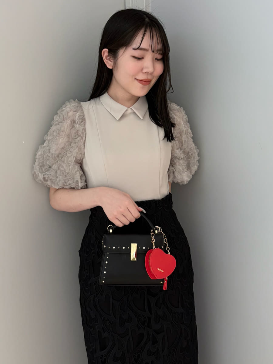 襟付きデザインスリーブブラウス(ブラウス・シャツ)｜TOPS（トップス