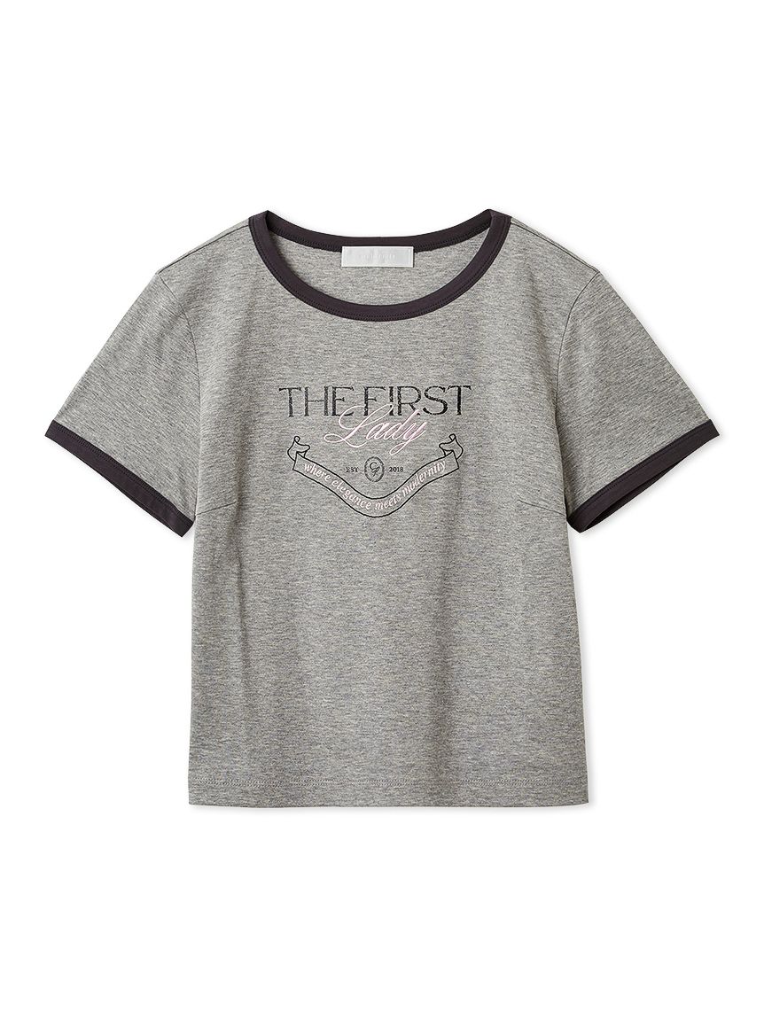 洗える】カレッジロゴリンガーTシャツ(カットソー)｜TOPS（トップス